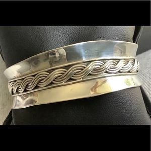 Sterling silver Southwestern cuff bracelet